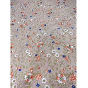 Most Selling Breathable Cotton <b>Fabric</b> with Hand <b>Beaded</b> Embellishment for Spring Summer Fashion Collections Available for sale - Product Image 4