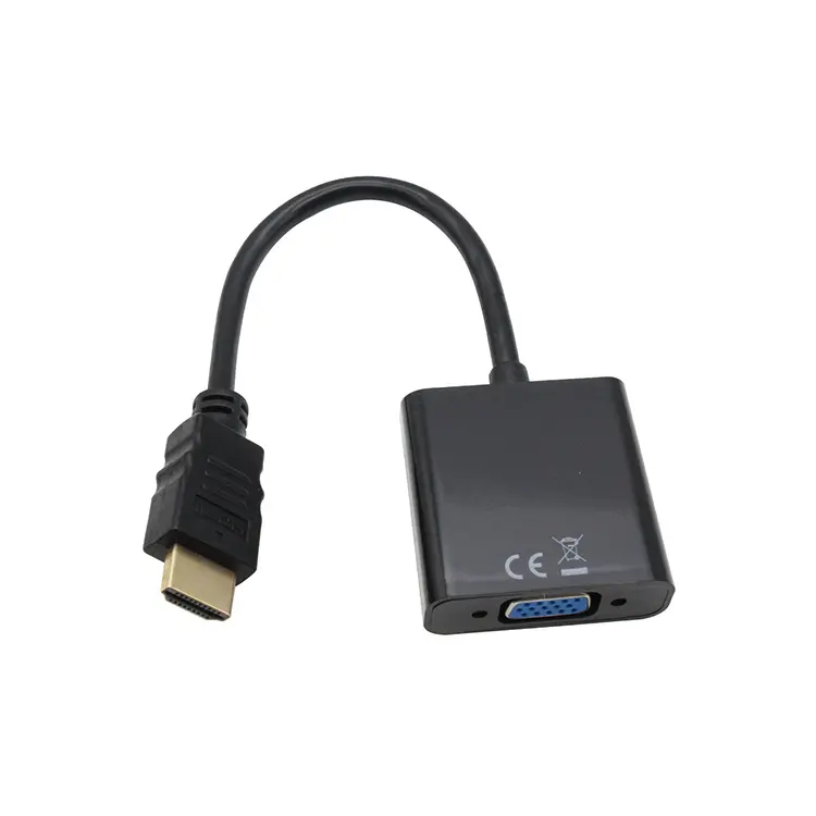 1080P HDMI to VGA Adapter male to female adaptor HDMI Audio Video Cable