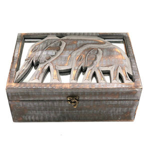 Set of 3 <b>Jewelry</b> Boxes Square Shape Bijus Trinket <b>Box</b> Best Quality Different Sizes Wooden for Gemstones and Stones Placement - Product Image 3