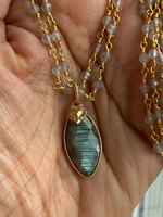 Pendentif en pierre précieuse Labradorite fait main en métal laiton 8 à 16mm en forme de poire Designer tendance Bijoux faits à la main pour cadeau d'anniversaire et elle