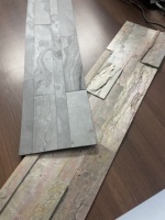 Ensemble d'échantillons de placages en pierre (ardoise, marbre, grès, pierre calcaire) translucides et métalliques, panneaux autocollants DIY, format A4, catalogue DRV