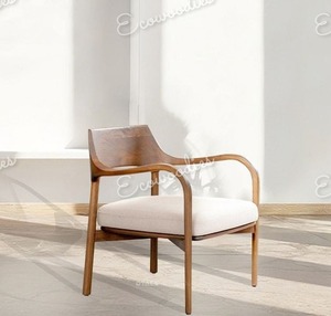 Chaise de salle à manger contemporaine en bambou pour hôtels et restaurants Fauteuil de jardin d'occasion intérieur et extérieur avec bras pour cour - Product Image 2