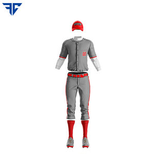 ขายส่งคุณภาพระบายอากาศเยาวชนผู้ใหญ่ผู้ชาย Crewneck ปุ่มลงเสื้อเบสบอลระเหิดที่กําหนดเอง - Product Image 2