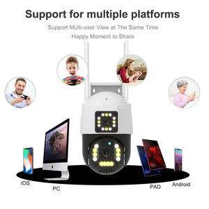 Caméra IP sans fil à double objectif extérieur 6MP 8MP CCTV Tuya Wifi Caméra à double objectif à double boule 4K Caméra réseau PTZ Sécurité - Product Image 6