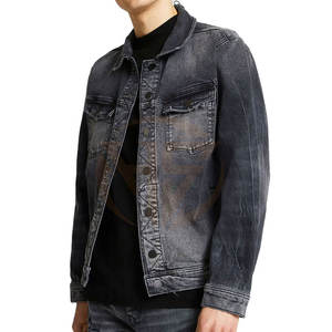 Veste en jean pour homme en coton 100% à prix bas, logo personnalisé, vente en gros, respirante, pour usage extérieur, veste d'hiver pour homme - Product Image 3
