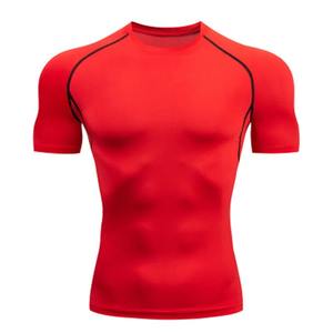 2024 nueva camiseta para hombre deportes ocio correr gimnasio ejercicio entrenamiento elástico secado rápido manga corta Camiseta hombres top - Product Image 5