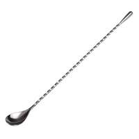 Cuillère à cocktail blanche écologique personnalisée de haute qualité, longue cuillère de bar pour glaçons et mélange de boissons en métal