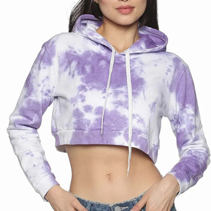 Sudaderas Cortas para Mujer al Mejor Precio, Diseño Personalizado Ligero, Top Corto de Moda Urbana, Felpa de Secado Rápido, Transpirable, Algodón/Poliéster - Product Image 5