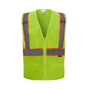 เสื้อกั๊กใส่ทำงานมีหลายกระเป๋าสำหรับผู้ชายเสื้อกั๊กนิรภัยสีดำ - Product Image 6