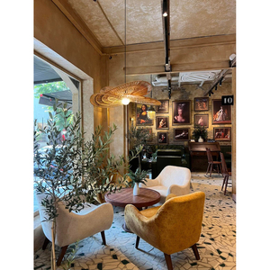 Tienphong fait à la main nordique vertige rétro abat-jour en rotin, suspension intérieure extérieure, lampe en rotin sur la cuisine AMAZON SALE - Product Image 4