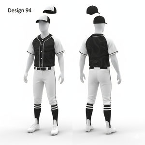 Uniforme de Béisbol de la Mejor Calidad, 100% Poliéster, Ligero, con Diseño de Nombre del Equipo, Ropa Deportiva para Verano e Invierno - Product Image 2