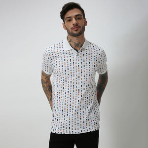 Chemises pour hommes en coton tricoté décontracté à imprimé numérique sur mesure, design original, marque personnalisée, taille plus, avec logo personnalisé imprimé - Product Image 1