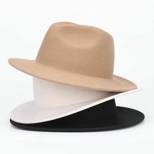 Chapeaux Fedora Personnalisables pour Femmes 100% Laine Bord Moyen Plusieurs Couleurs Extérieures pour Printemps Hiver Logo Ruban Personnalisé Accessoire - Product Image 1