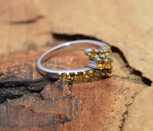 Anillos de Compromiso de Plata de Ley 925 con Piedra Natural para Mujer, Hechos a Mano, Venta al por Mayor, Fabricante Indio, Regalo para Ella - Product Image 2