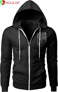 Chaqueta cálida de talla grande personalizada para hombre y mujer, nuevo diseño de moda, Sudadera con capucha, logotipo personalizado, bordado, para invierno - Product Image 2