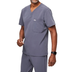 Uniformes médicos de operación antimicrobianos unisex de alta calidad OEM disponibles al por mayor para hospitales - Product Image 3