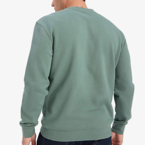 เสื้อสเวตเชิ้ตคอกลมผู้ชาย สีพื้น ทรงปกติ ผ้าฝ้าย ใส่สบาย ระบายอากาศได้ดี แห้งเร็ว กันลม แขนยาว - Product Image 6