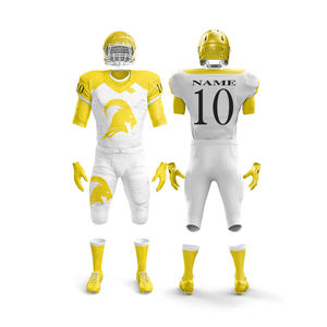 Uniformes de fútbol americano de calidad personalizada por sublimación para jóvenes y adultos, ropa de equipo de manga corta de Pakistán, nuevo diseño - Product Image 1