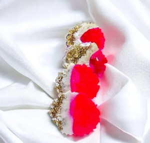 ชุดถาดรองแก้วเรซินสำหรับตกแต่งมันวาวสูงลวดลายเคลือบ - Product Image 3