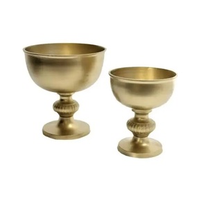 High Standard Quality Gold Plated Finishing Decorative Metal Serving <b>Bowl</b> Newest Design <b>Deep</b> Fruit Salad Container Server <b>Bowls</b> - Product Image 2