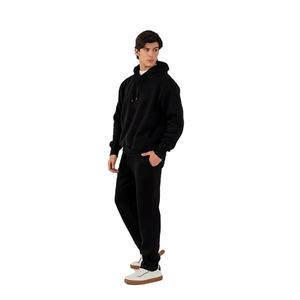 Sweat-shirt à capuche classique pour homme, en polaire brossé chaud, vêtement décontracté d'hiver - Product Image 3