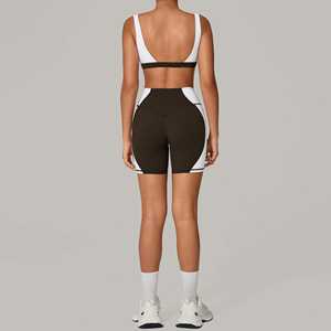 New Arrivals Backless <b>Short</b> Workout Set Custom Logo Gym Fitness Quick Dry Sport Women <b>Yoga</b> Sets - Product Image 3