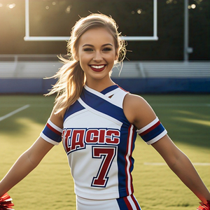 เสื้อคริกเก็ตเต้นเชียร์ลีดเดอร์ของผู้หญิงเสื้อคริกเก็ตเสื้อซ้อมฟุตบอลแบบสั่งตัด - Product Image 3