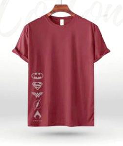 Camiseta informal de manga corta con logotipo personalizado para hombre, Camiseta de algodón que brilla en la oscuridad, ropa de calle de punto teñida lisa - Product Image 3