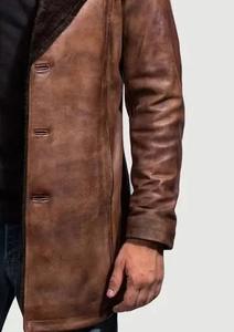 Chaqueta de Cuero para Hombre, Chaqueta de Cuero Genuino con Forro de Piel Sintética 2025 - Product Image 5
