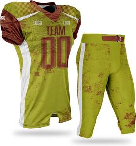 Uniforme d'équipe de football américain sur mesure, maillot de football court personnalisable, design personnalisable, tissu durable pour club/école supérieure/liga - Product Image 4