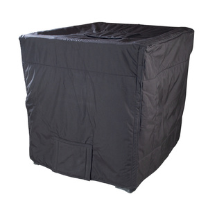 Giacca isolante con cappuccio per IBC da 1000 litri, con apertura per tappo a vite, nero - Product Image 1