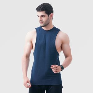 <b>Top</b> Selling Men Gym <b>Vest</b> Sleeveless Breathable Polyester Tank <b>Top</b> Singlets Casual <b>Oversized</b> Gym Tanks <b>Top</b> Stretchable Stringer - Product Image 3