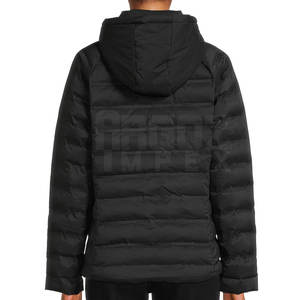 Recién llegado, chaqueta acolchada de invierno de alta calidad para mujer, transpirable y de punto con logotipo personalizado y cierre de cremallera - Product Image 4