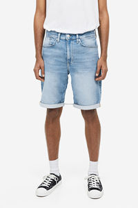 Pantalones cortos de mezclilla de verano OEM para hombre con diseño de corazón cromado único, pantalones de estilo callejero, pantalones cortos de alta calidad para hombre - Product Image 3