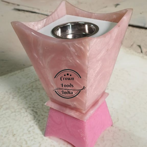 Brûleur Bakhoor encens arabe de haute qualité de l'Inde fait à la main écologique 100% support en bois à usage religieux naturel - Product Image 2