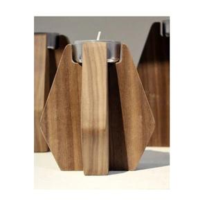 Candelabro de madera de estilo japonés para decoración del hogar, soporte de vela de madera para boda - Product Image 1