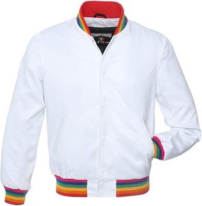 ODM OEM Service Men's Standard <b>Weight</b> Satin Oversized Bomber Jacket Custom Embroidery Street Style <b>Stand</b> Collar Quick Dry - Product Image 1