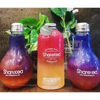 300ml 400ml 500ml lait thé boisson jetable boisson froide PET plastique jus ampoule bouteille pour jus de fruits