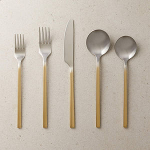 Vente en gros logo personnalisé 6 pièces argenterie couteau fourchette cuillère en acier inoxydable de haute qualité ensemble de couverts pour hôtel ustensiles de cuisine - Product Image 6