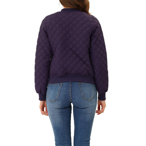 Chaqueta Bomber de Lona para Mujer, Elegante, con Patrón Sólido, Manga Larga, para Invierno, Piel de Oveja Ecológica, Transpirable, para Ropa Urbana - Product Image 4