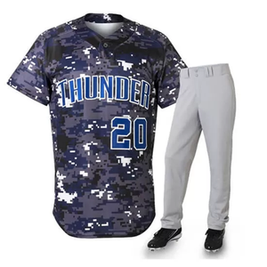Conjunto de Pantalones y Camiseta de Béisbol Personalizados de Poliéster Impreso, Transpirables, de Secado Rápido y que Absorben la Humedad, Uniformes Deportivos Sublimados para - Product Image 6