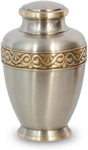 โกศเถ้ากระดูกทองเหลืองคุณภาพสูง งานแฮนด์เมด ทันสมัย สำหรับผู้ใหญ่ทุกเพศ สามารถปรับแต่งปริมาณความจุได้ - Product Image 2