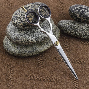 Tijeras de peluquería de punta afilada de cerámica profesional, tijeras de tonificación de peluquero de acero inoxidable, pelo liso de belleza - Product Image 5