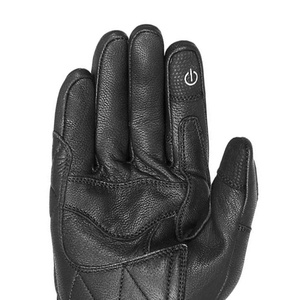 Gants de moto en cuir unisexes pour usage quotidien en hiver, à doigts entiers, compatibles avec les écrans tactiles, imperméables, respirants et légers - Product Image 6