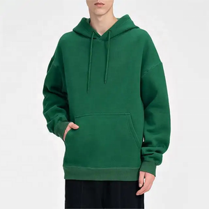 Sweats à capuche pour hommes personnalisés en gros Logo personnalisé impression et broderie coton style décontracté modèle de base sweats à capuche de haute qualité - Product Image 4