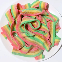 Bonbons gélifiés acidulés OEM, bonbons fruités sucrés, bonbons gélifiés halal, bonbons mous, fournisseur en gros