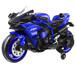 รถมอเตอร์ไซค์เด็กคุณภาพสูงขายส่ง พร้อมล้อไฟ LED และแผงดนตรี - Product Image 4