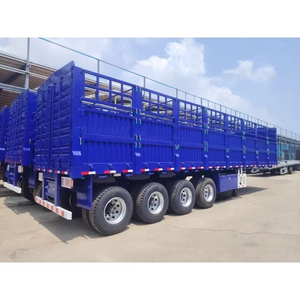 Remolque para Ganado de 4 Ejes, con Barandas Altas, para Transporte de Ganado, Semirremolque de Acero, Capacidad de Carga de 20001-25000 kg, Venta al Por Mayor - Product Image 1