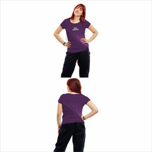 Camiseta de manga corta para mujer, cómoda, informal, para uso diario, diseño moderno y elegante, tela suave y cómoda - Product Image 5