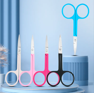 Vente en gros de ciseaux de beauté multifonctionnels en céramique, coupe-ongles droits en acier inoxydable pour le maquillage, tondeuse pour le nez incurvée et sûre - Product Image 4